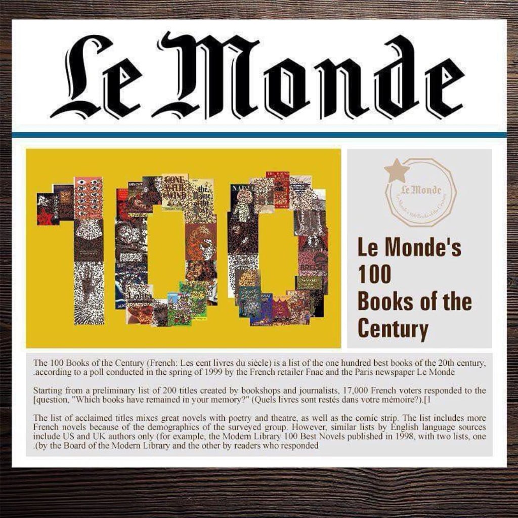 100 культовых книг прошлого века от Le Monde